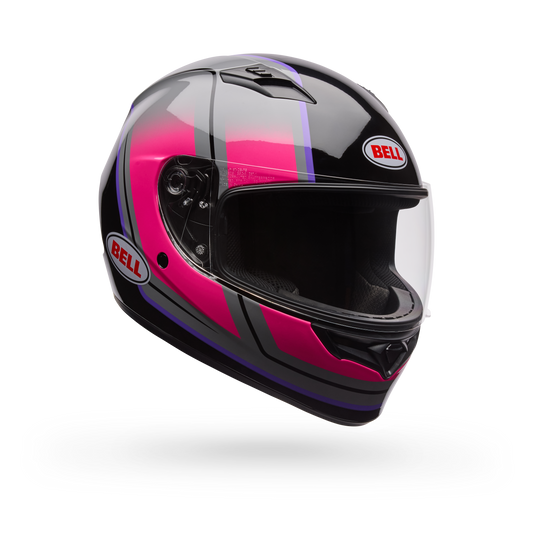 Casco Moto Calle Qualifier Grid Gris/Rosado Bell