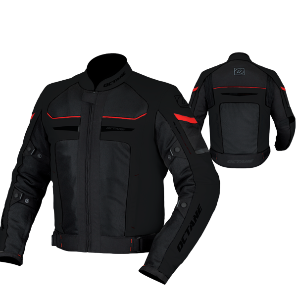 Chaqueta Octane Airflow 2 Negro / Rojo
