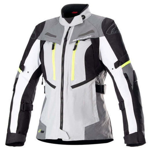 Chaqueta Alpinestars Stella Bogota Pro Drystar Negro / Gris Oscuro / Amarillo Fluor