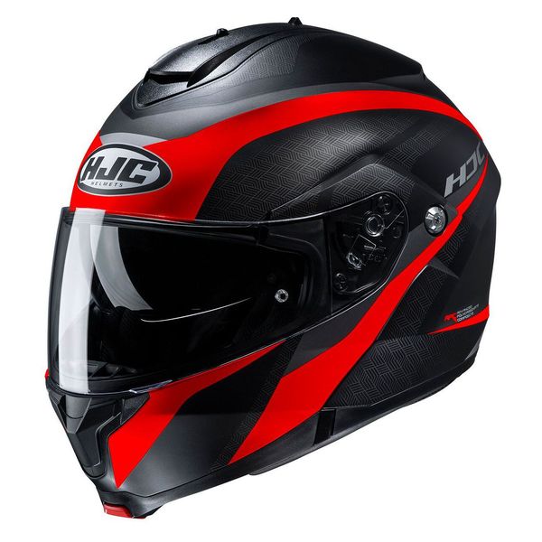 Casco Abatible HJC C91 Taly MC1SF Negro/Rojo