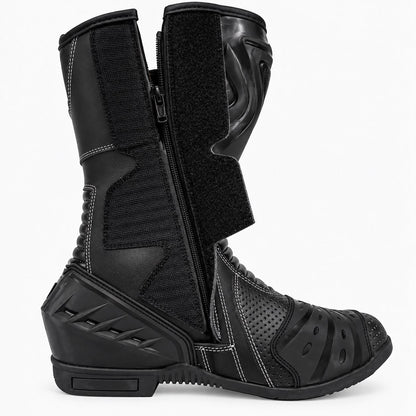 Zapatos Moto Calle Bomber Negro KMZ