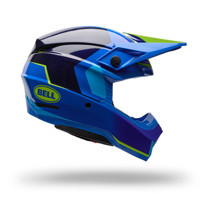 Casco Moto Moto-10 Gp Vector Azul Bell