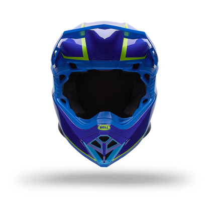 Casco Moto Moto-10 Gp Vector Azul Bell