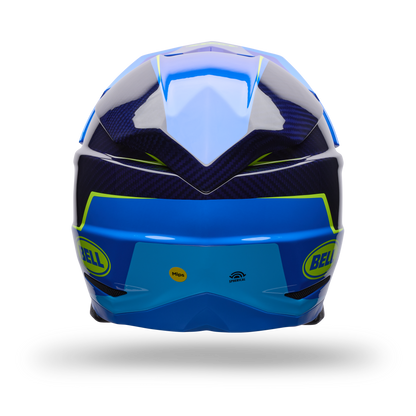 Casco Moto Moto-10 Gp Vector Azul Bell