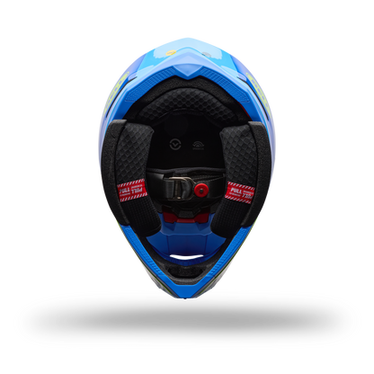 Casco Moto Moto-10 Gp Vector Azul Bell