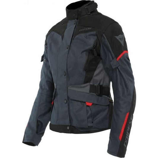 Chaqueta Dainese Tempest 3 D-Dry Lady Ébano / Negro / Rojo Lava