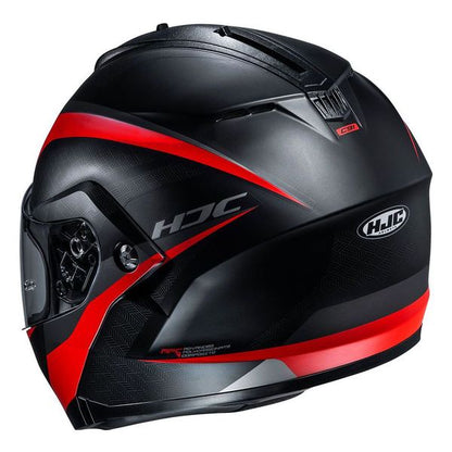 Casco Abatible HJC C91 Taly MC1SF Negro/Rojo