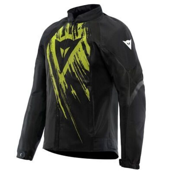 Chaqueta Dainese Herosphere Air Tex Negro / Blanco / Amarillo Fluor