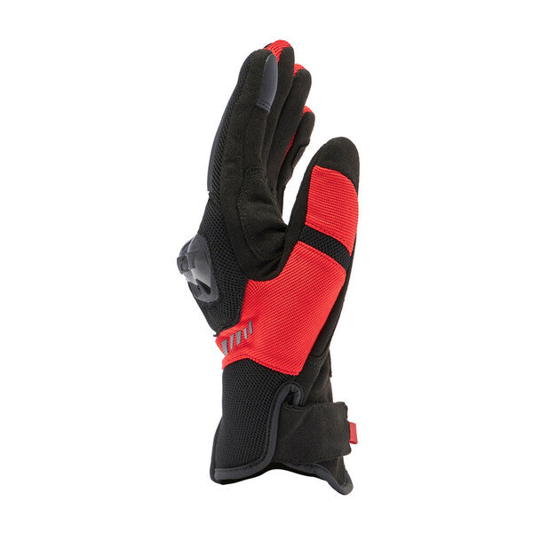 Guante Dainese Mig 3 Air Tex Negro / Rojo Lava