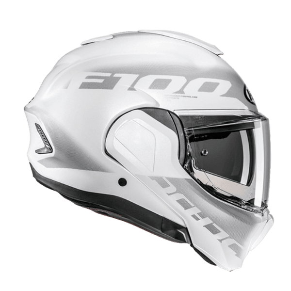Casco Abatible HJC F100 Hetal MC10 Gris/Blanco