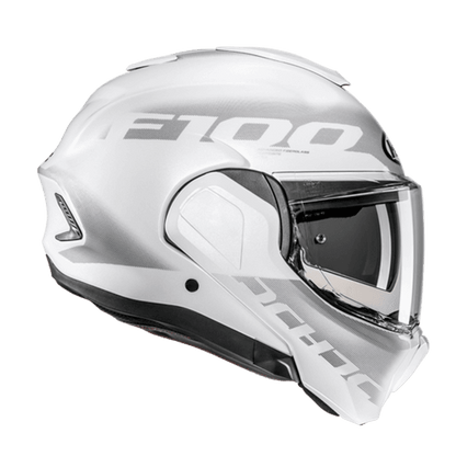 Casco Abatible HJC F100 Hetal MC10 Gris/Blanco
