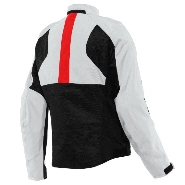 Chaqueta Dainese Risoluta Air Tex Lady Gris Glaciar / Rojo Lava