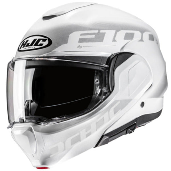Casco Abatible HJC F100 Hetal MC10 Gris/Blanco