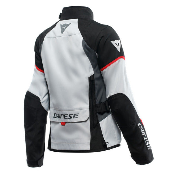 Chaqueta Dainese Tempest 3 D-Dry Lady Gris Glaciar / Negro / Rojo Lava