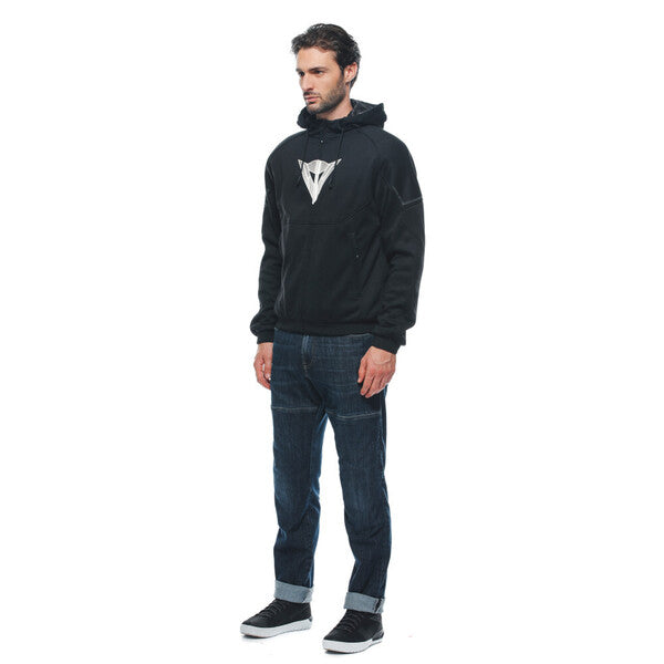 Chaqueta Dainese Daemon-X Full Zip Gris / Negro / Rojo Fluor