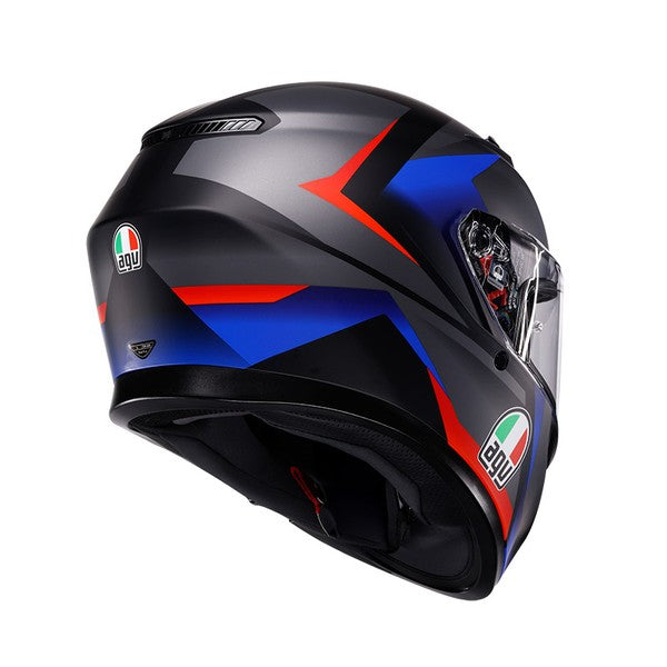 Casco AGV K3 Striga Negro / Gris / Rojo