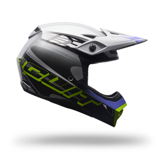 Casco Moto Mx-10 Mips Intake Negro/Plata Bell