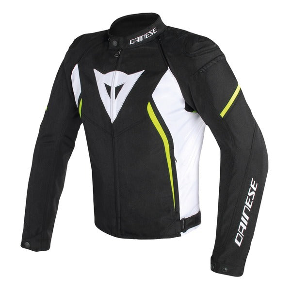 Chaqueta Dainese Avro D2 Tex Negro / Blanco / Amarillo Fluo