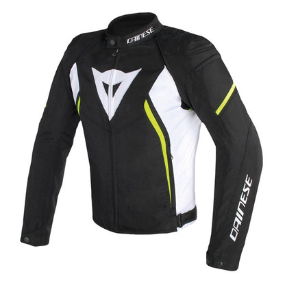 Chaqueta Dainese Avro D2 Tex Negro / Blanco / Amarillo Fluo
