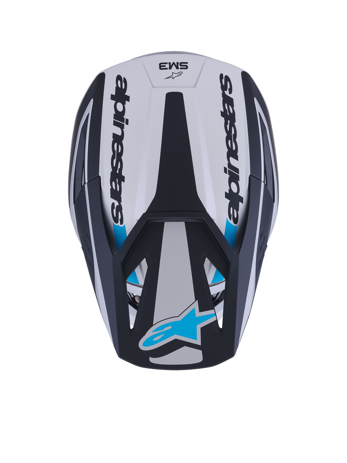 Casco Alpinestars S-M3 Heat Plateado / Azul / Negro Mate - vista 7