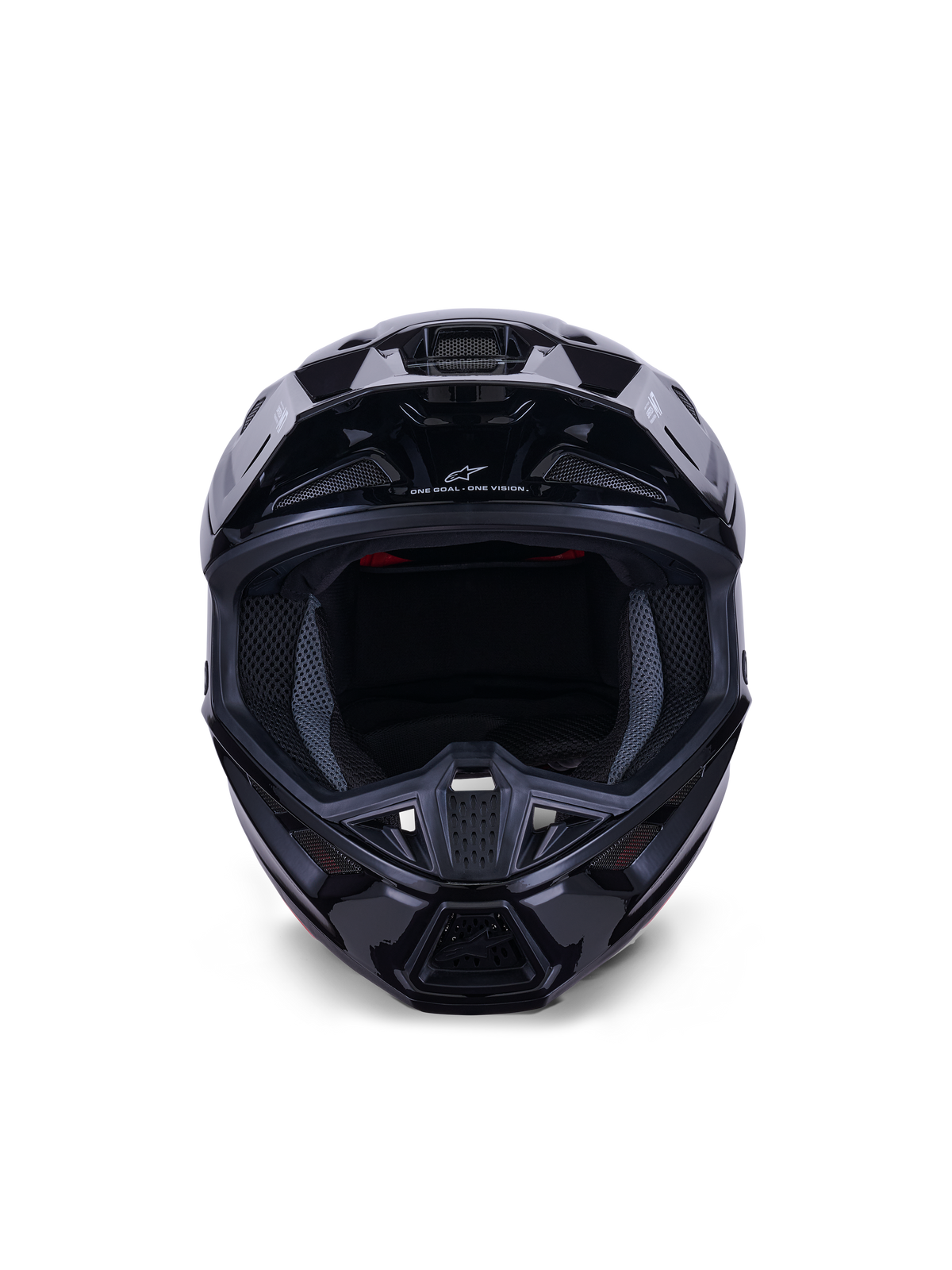 Casco Alpinestars S-M7 Solid Negro vista frontal