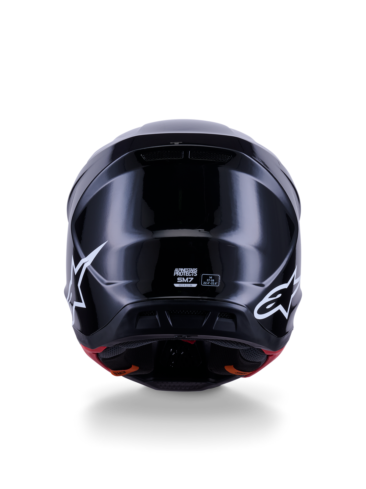 Casco Alpinestars S-M7 Solid Negro detalle