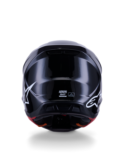 Casco Alpinestars S-M7 Solid Negro detalle