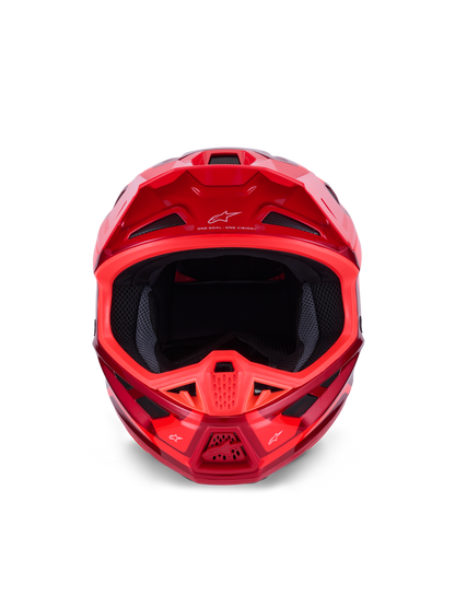 Casco Alpinestars S-M7 Core Rojo vista frontal