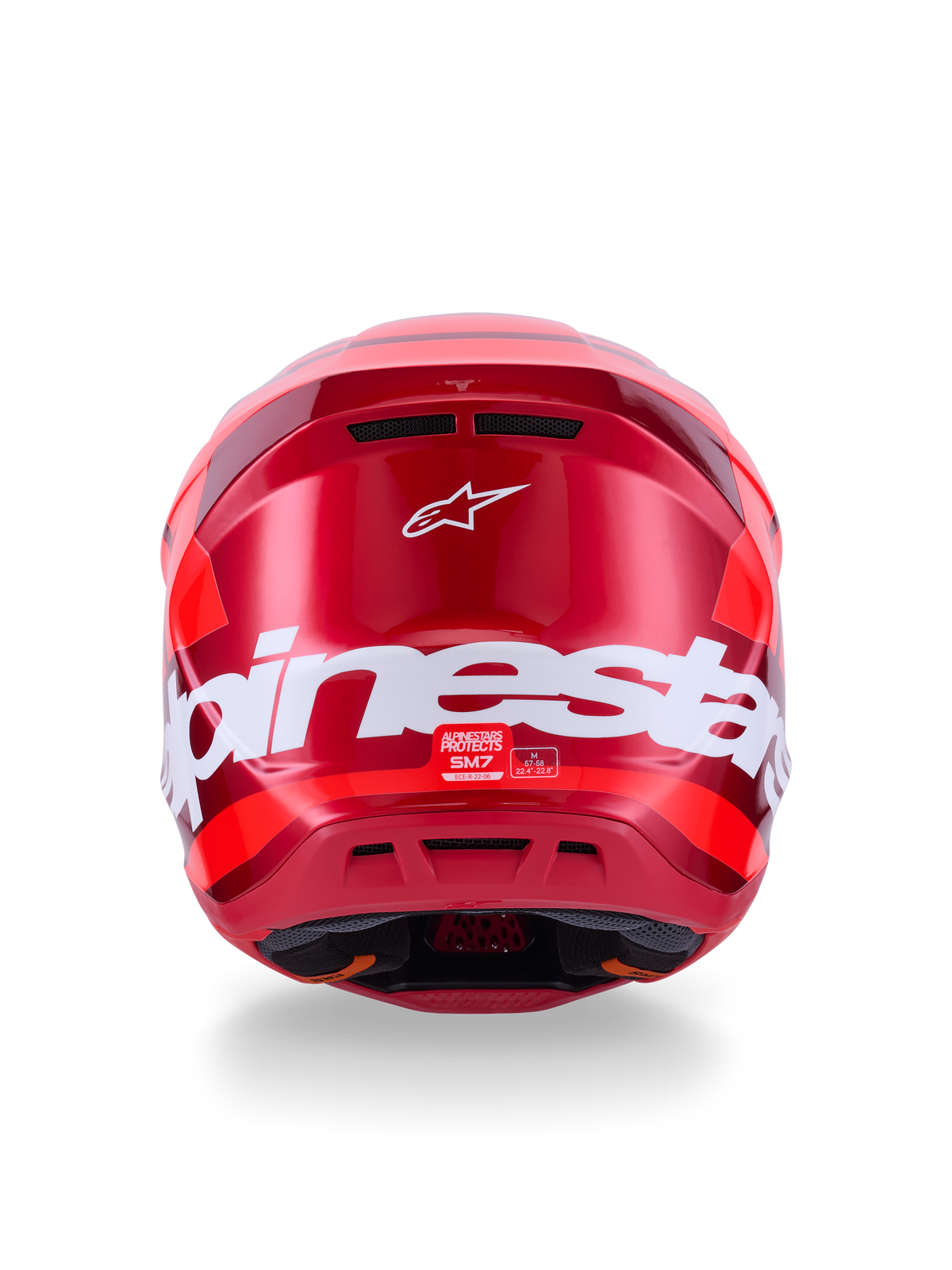 Casco Alpinestars S-M7 Core Rojo detalle