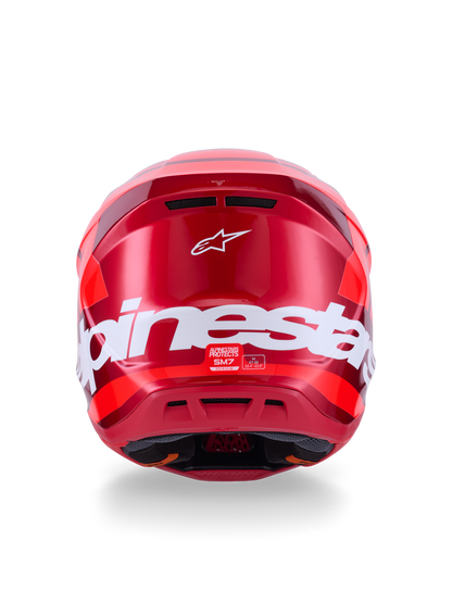 Casco Alpinestars S-M7 Core Rojo detalle