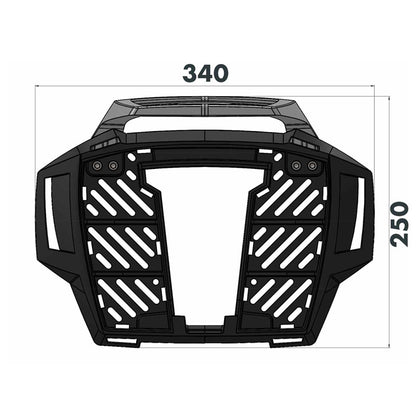 ANCLAJE TOPCASE TRIUMPH TIGER 1200 RALLY PRO / GT PRO / GT (2022->) TIGER 900 (2024->)NEGRO HEPCO & BECKER