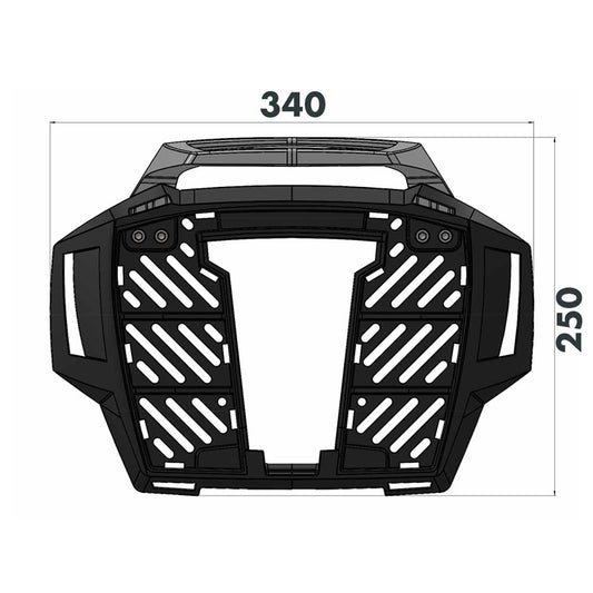 ANCLAJE TOPCASE TRIUMPH TIGER 1200 RALLY PRO / GT PRO / GT (2022->) TIGER 900 (2024->)NEGRO HEPCO & BECKER