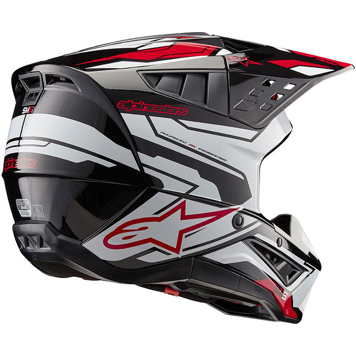 Casco ALPINESTARS SM-5 Action 2 Black / White / Bright Red
