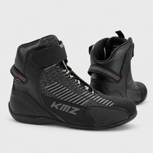 Zapatos Moto Calle Brock Negro KMZ