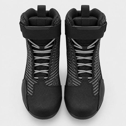 Zapatos Moto Calle Brock Negro KMZ