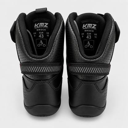 Zapatos Moto Calle Brock Negro KMZ