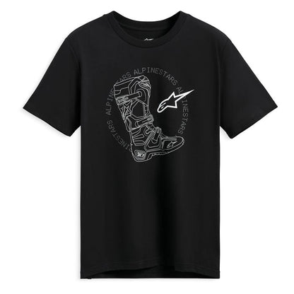 Polera Alpinestars Tech Boot SS 2.0 CSF Negro