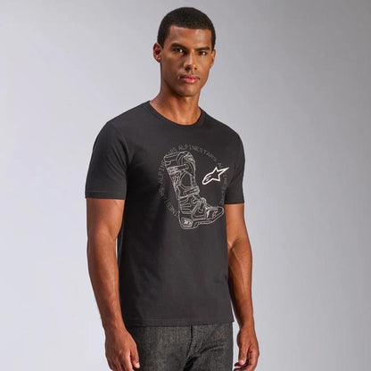 Polera Alpinestars Tech Boot SS 2.0 CSF Negro