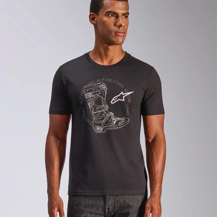 Polera Alpinestars Tech Boot SS 2.0 CSF Negro