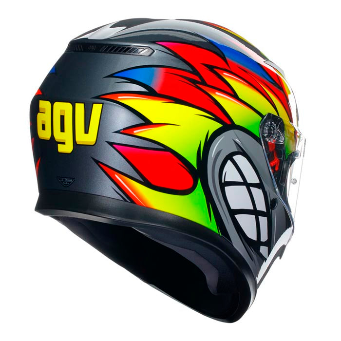 Casco AGV K3 Birdy 2.0 Grey / Yellow / Red