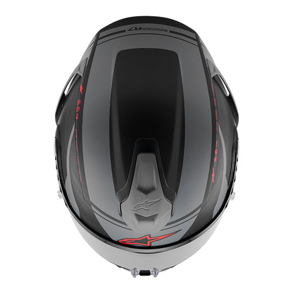 Casco ALPINESTARS S-R7 A-Core Negro/Gris/Rojo Matte