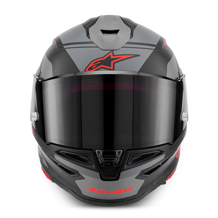 Casco ALPINESTARS S-R7 A-Core Negro/Gris/Rojo Matte