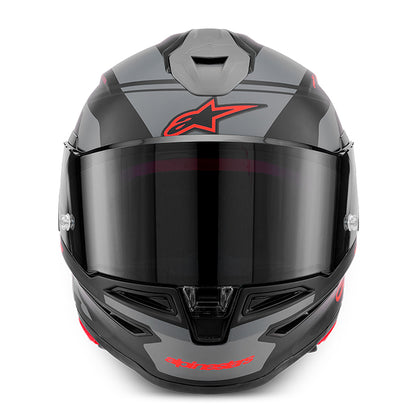 Casco ALPINESTARS S-R7 A-Core Negro/Gris/Rojo Matte
