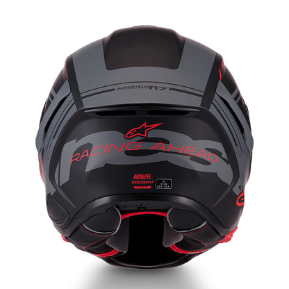 Casco ALPINESTARS S-R7 A-Core Negro/Gris/Rojo Matte