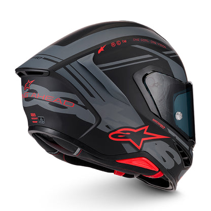 Casco ALPINESTARS S-R7 A-Core Negro/Gris/Rojo Matte