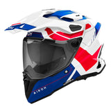 Casco Airoh Commander 2 Reveal Azul Rojo Brillo