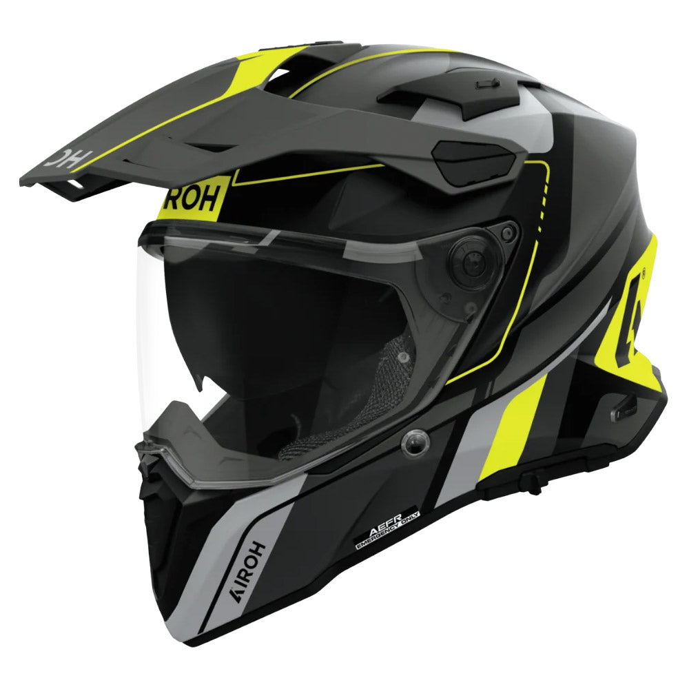 Casco Airoh Commander 2 Skip Amarillo Mate