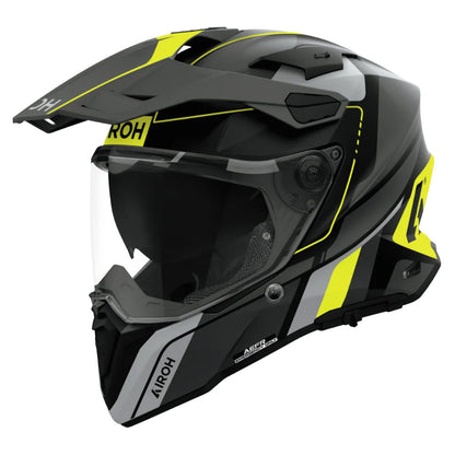 Casco Airoh Commander 2 Skip Amarillo Mate