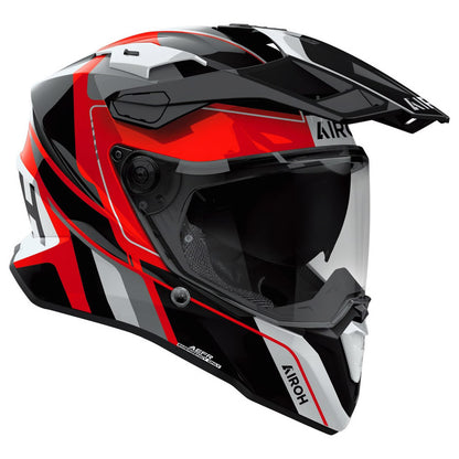 Casco Airoh Commander 2 Skip Rojo Brillo