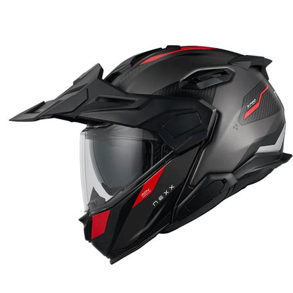 Casco Nexx X.LIFECOUNTRY TERRA GREY.RED